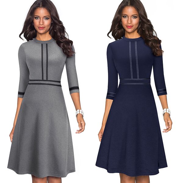 2021nice-forever vintage elegant patchwork round neck pinup female vestidos business party flare a-line retro women dress a135, Black;gray
2021nice-forever vintage elegant patchwork round neck pinup female vestidos business party flare a-line retro women dress a135, Black;gray