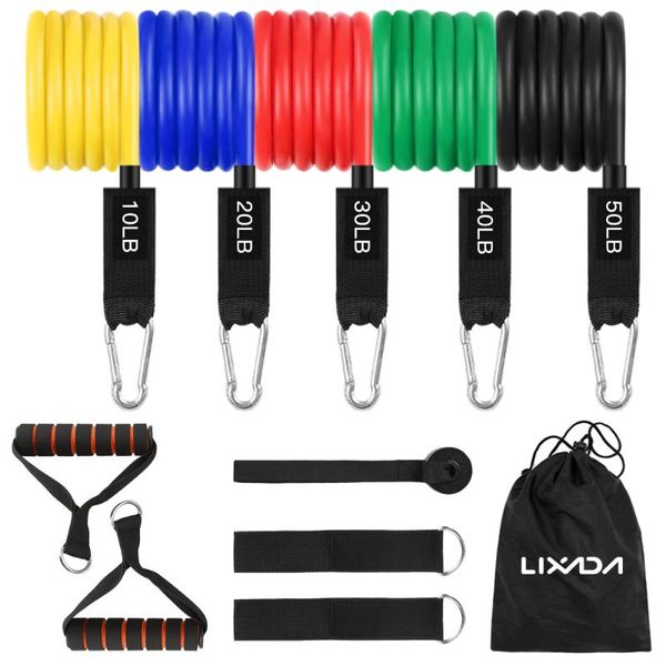 lixada 11pcs workout resistance bands set with 5 exercise tube loop cushioned handles jump rope cooling towel
lixada 11pcs workout resistance bands set with 5 exercise tube loop cushioned handles jump rope cooling towel
