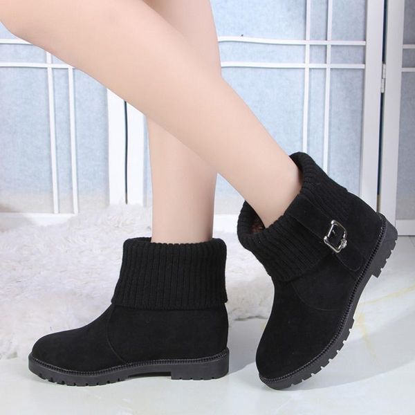 boots women suede winter buckle strap platform keep warm snow causal fashion shoes woman flat heel round head socks boot, Black
boots women suede winter buckle strap platform keep warm snow causal fashion shoes woman flat heel round head socks boot, Black