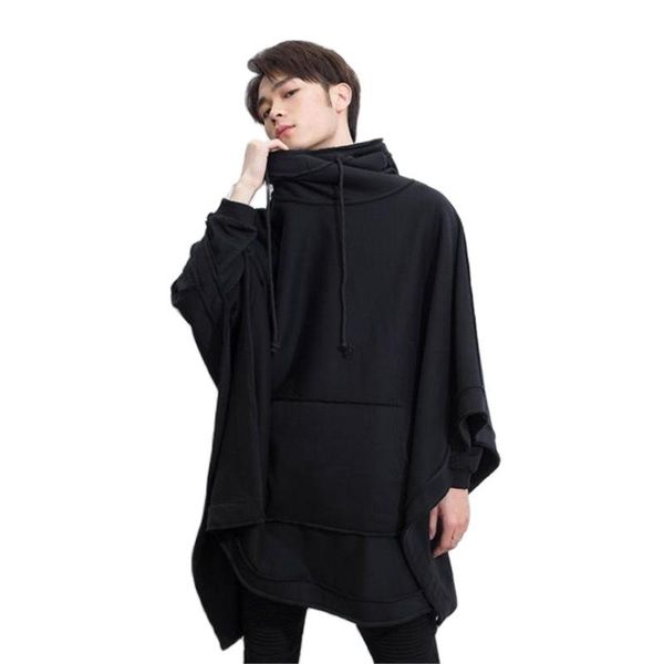 men's hoodies & sweatshirts m-6xl autumn winter men loose bat cloak cape dark medium long fashion thick hooded jacket hiphop outerwear, Black
men's hoodies & sweatshirts m-6xl autumn winter men loose bat cloak cape dark medium long fashion thick hooded jacket hiphop outerwear, Black