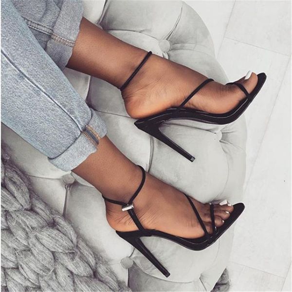 pumps women sandals summer fashion high heels 11.5cm peep toe stiletto party shoes size 35-43, Black
pumps women sandals summer fashion high heels 11.5cm peep toe stiletto party shoes size 35-43, Black