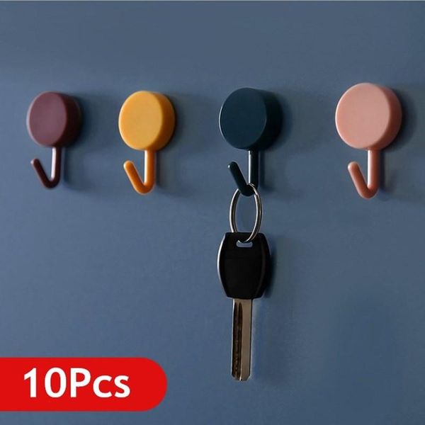 hooks & rails 10pcs cute creative sticker hook punch wall seamless key placement classification hanger holder
hooks & rails 10pcs cute creative sticker hook punch wall seamless key placement classification hanger holder