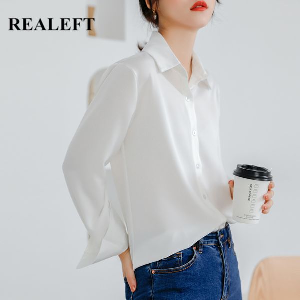 autumn stain women's shirt female blouse long sleeve turn-down collar korean ol style button women blouses 210428, White
autumn stain women's shirt female blouse long sleeve turn-down collar korean ol style button women blouses 210428, White