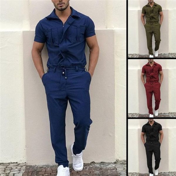 men's tracksuits men short sleeve casual basic work coverall pure color cargo overalls street wear jumpsuit2021, Gray
men's tracksuits men short sleeve casual basic work coverall pure color cargo overalls street wear jumpsuit2021, Gray