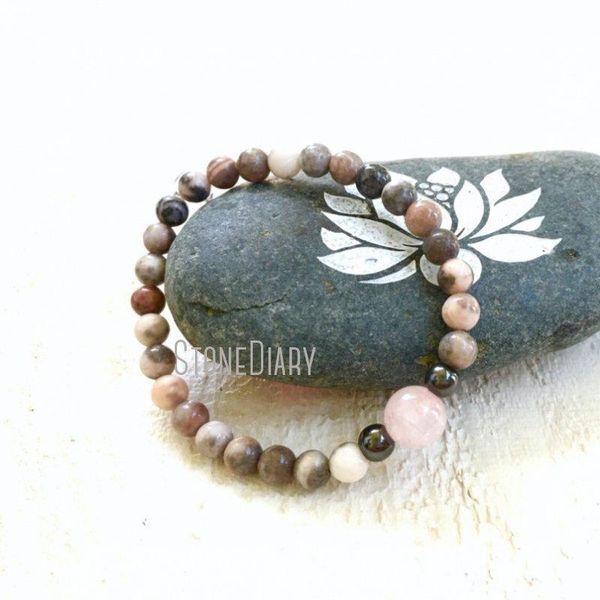 beaded, strands wmb39925 pink zebra jasper bracelet bohemian mala inspired gypsy jewelry yoga healing balance and grounding, Black
beaded, strands wmb39925 pink zebra jasper bracelet bohemian mala inspired gypsy jewelry yoga healing balance and grounding, Black