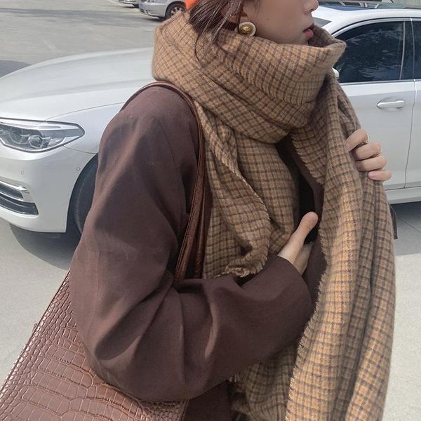 scarves winter trend dual-use scarf female korean version wild warmth small plaid imitation cashmere soft big shawl wide, Blue;gray
scarves winter trend dual-use scarf female korean version wild warmth small plaid imitation cashmere soft big shawl wide, Blue;gray