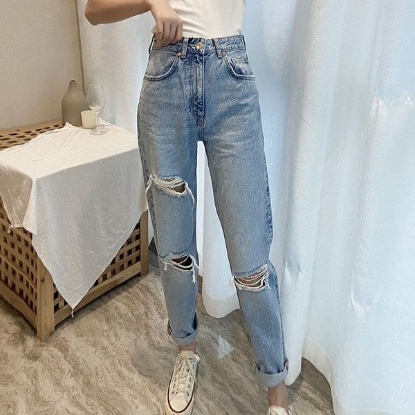women's jeans retro ripped pencil pants lady zipper light blue color trousers femme pantalon women full length chic holes
women's jeans retro ripped pencil pants lady zipper light blue color trousers femme pantalon women full length chic holes