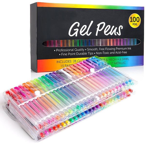 gel pens 100 color pen set with metallic glitter sketch drawing fineliner colored neon ballpoint rollerball pastel marker school
gel pens 100 color pen set with metallic glitter sketch drawing fineliner colored neon ballpoint rollerball pastel marker school