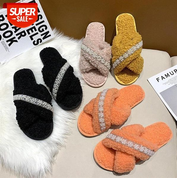 cross stick diamond pearl lace plush slippers women flat-heeled open-toe home cotton #t37t, Black
cross stick diamond pearl lace plush slippers women flat-heeled open-toe home cotton #t37t, Black