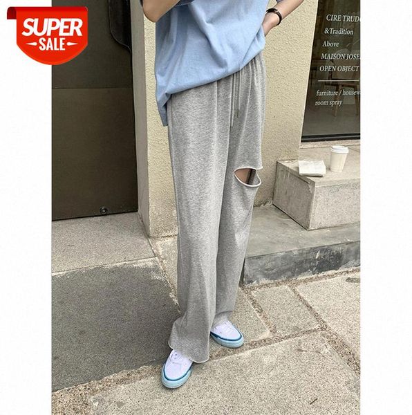 huang zheng broken hole sports casual pants women korean style high waist loose wide leg straight mopping trousers k85276 #jm3q, Black;gray
huang zheng broken hole sports casual pants women korean style high waist loose wide leg straight mopping trousers k85276 #jm3q, Black;gray