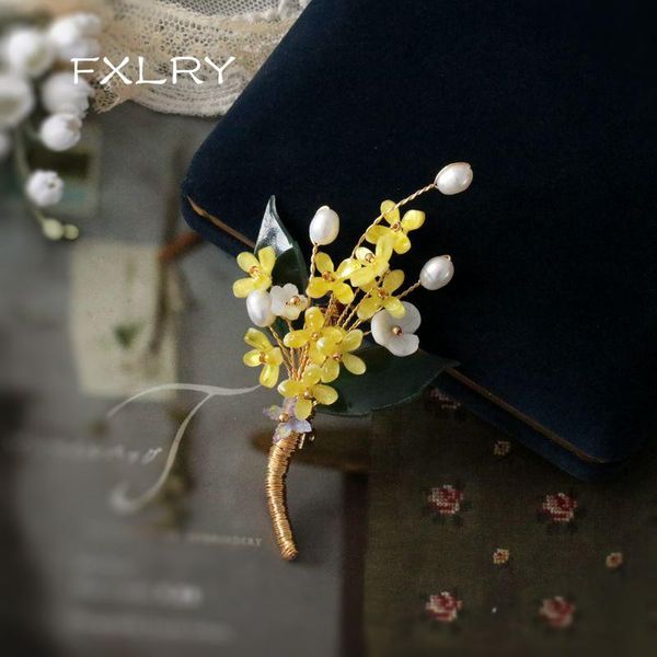 pins, brooches fxlry original handmade natural freshwater pearl yellow flower plant brooch summer pin for women jewelry, Gray
pins, brooches fxlry original handmade natural freshwater pearl yellow flower plant brooch summer pin for women jewelry, Gray