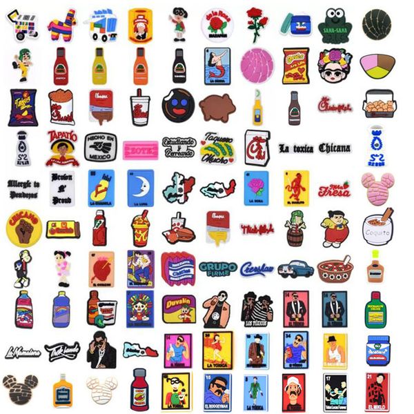 100pcs/lot custom mexican style shoe charms pvc shoecharms buckle soft rubber jibbitz for croc shoes, White;pink
100pcs/lot custom mexican style shoe charms pvc shoecharms buckle soft rubber jibbitz for croc shoes, White;pink