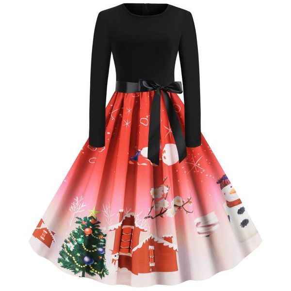 casual dresses christmas dress women xmas bow retro hepburn style printed patchwork long sleeve swing, Black;gray
casual dresses christmas dress women xmas bow retro hepburn style printed patchwork long sleeve swing, Black;gray