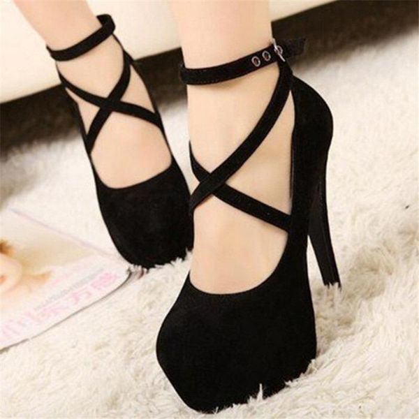 dress shoes akexiya korean version super high heel stiletto ladies fashion cross strap waterproof platform women's, Black
dress shoes akexiya korean version super high heel stiletto ladies fashion cross strap waterproof platform women's, Black
