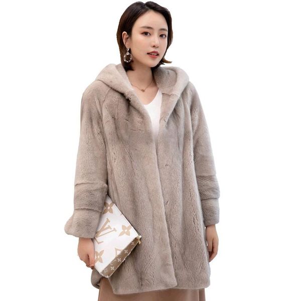 women's fur & faux 90cm genuine wholeskin mink coat jacket with hoody autumn winter women outerwear coats plus size 4xl 5xl lf2203, Black
women's fur & faux 90cm genuine wholeskin mink coat jacket with hoody autumn winter women outerwear coats plus size 4xl 5xl lf2203, Black