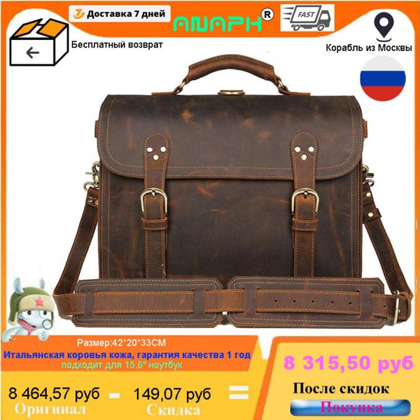 Designer briefcaseANAPH Thick Crazy Horse Leather Briefcase Men Cowhide Office Shoulder Bag Business Travel 16 Laptop Bags Multifunction Portfolio
Designer briefcaseANAPH Thick Crazy Horse Leather Briefcase Men Cowhide Office Shoulder Bag Business Travel 16 Laptop Bags Multifunction Portfolio