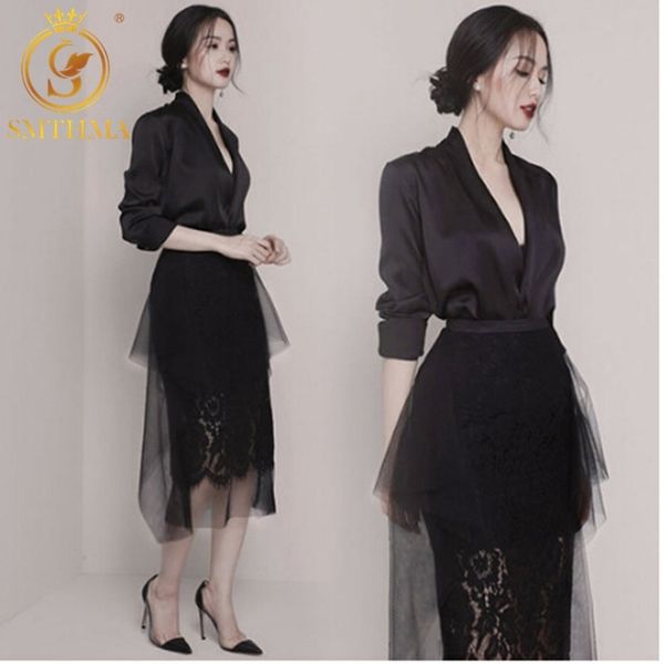 fashion runway v-neck womens and blouses designer 2 pieces set women's lace gauze patchwork pleated skirt suit 210520, White
fashion runway v-neck womens and blouses designer 2 pieces set women's lace gauze patchwork pleated skirt suit 210520, White