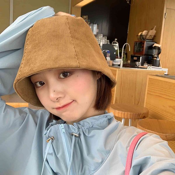 autumn and winter minority corduroy fisherman's hat sunscreen basin hat women's fashion versatile bucket hat tide, Blue;gray
autumn and winter minority corduroy fisherman's hat sunscreen basin hat women's fashion versatile bucket hat tide, Blue;gray