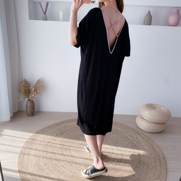 women's sleepwear sleeping dresses for summer l xl xxl 3xl plus size clothing nightwear short sleeve night gown by air db2f, Black;red
women's sleepwear sleeping dresses for summer l xl xxl 3xl plus size clothing nightwear short sleeve night gown by air db2f, Black;red