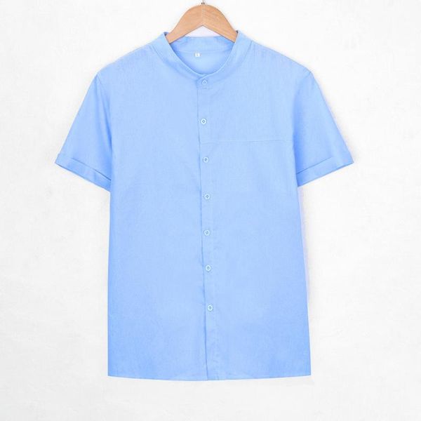 men's casual shirts cotton linen solid color short sleeve retro harajuku daily summer men clothing camisa masculina chemise, White;black
men's casual shirts cotton linen solid color short sleeve retro harajuku daily summer men clothing camisa masculina chemise, White;black