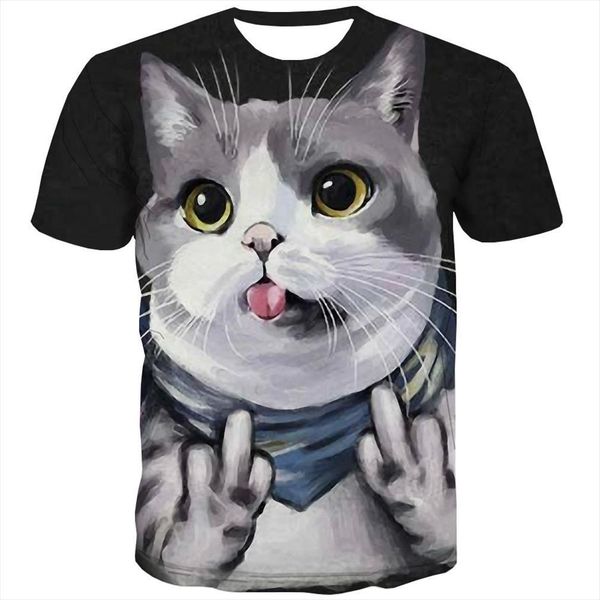 brand cat funny printed men t shirt harajuku print hip hop rock anime clothes mens clothing, White;black
brand cat funny printed men t shirt harajuku print hip hop rock anime clothes mens clothing, White;black
