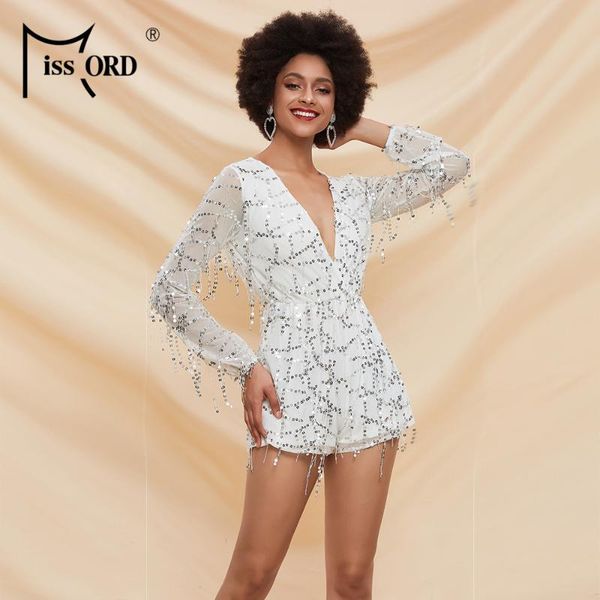 women's jumpsuits & rompers missord 2021 summer deep v neck sequins women playsuit solid color see though long sleeve ft2800, Black;white
women's jumpsuits & rompers missord 2021 summer deep v neck sequins women playsuit solid color see though long sleeve ft2800, Black;white