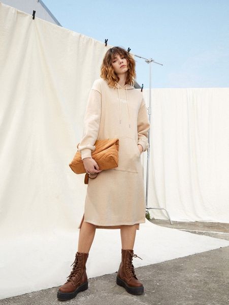 drawstring hooded kangaroo pocket split hem sweatshirt dress f0xb#, White;black
drawstring hooded kangaroo pocket split hem sweatshirt dress f0xb#, White;black