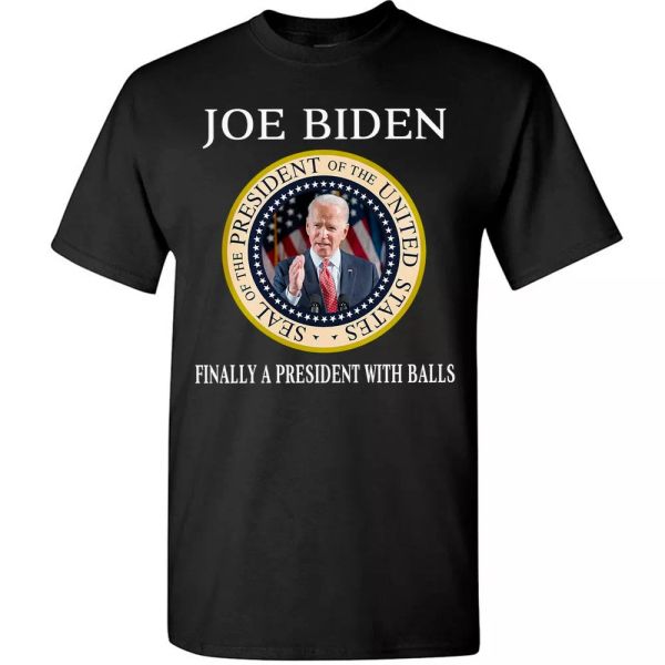 joe biden 46th seal of the president finally with balls funny t-shirt tee, White;black
joe biden 46th seal of the president finally with balls funny t-shirt tee, White;black