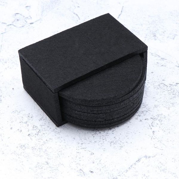 mats & pads 8pcs felt coasters thickened non woven fabric heat insulation placemat water absorption for home (black)
mats & pads 8pcs felt coasters thickened non woven fabric heat insulation placemat water absorption for home (black)