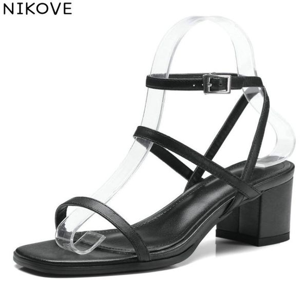 square high heels women sandals cow leather pu summer shoes buckle strap woman size 34-39, Black
square high heels women sandals cow leather pu summer shoes buckle strap woman size 34-39, Black
