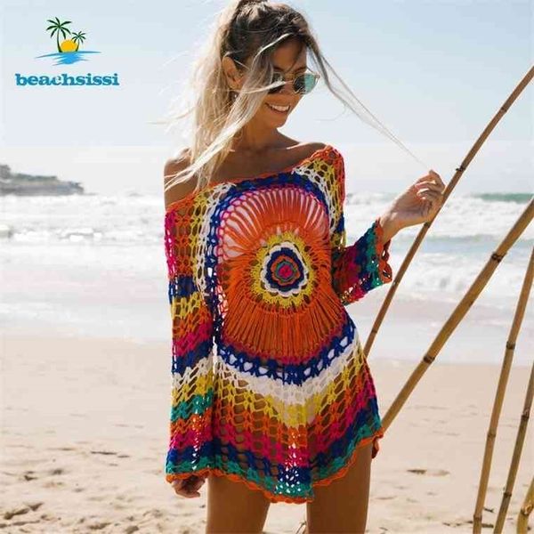 beachsissi colorful knitted cover up bikini women swimsuit lace-up kimono beach dress bathing suit beachwear tunic robe, White;black
beachsissi colorful knitted cover up bikini women swimsuit lace-up kimono beach dress bathing suit beachwear tunic robe, White;black