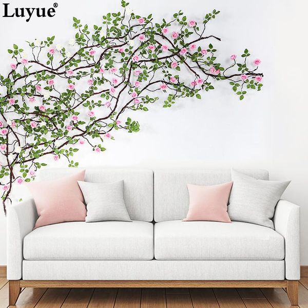 luyue artificial rose foaming flower vine wedding decor fake simulation hanging rattan garland home decorative flowers & wreath
luyue artificial rose foaming flower vine wedding decor fake simulation hanging rattan garland home decorative flowers & wreath