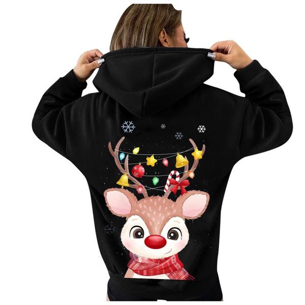 women's hoodies & sweatshirts fashion christmas for women cute reindeer printing streetwear hoodie xmas graphics hooded sweatshirt pull, Black
women's hoodies & sweatshirts fashion christmas for women cute reindeer printing streetwear hoodie xmas graphics hooded sweatshirt pull, Black
