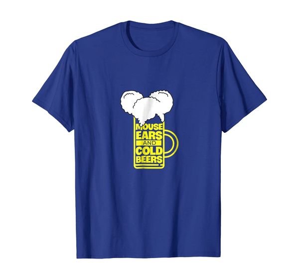 mouse ears and cold beers tee, White;black 
mouse ears and cold beers tee, White;black