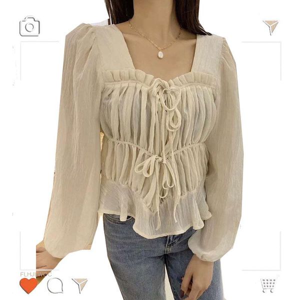 women's blouses & shirts square collar chic korean japan style preppy girls date long sleeve cute sweet bow tie ruffled shirt flhjlwoc, White
women's blouses & shirts square collar chic korean japan style preppy girls date long sleeve cute sweet bow tie ruffled shirt flhjlwoc, White