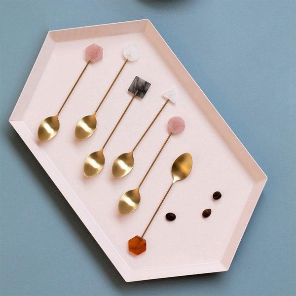 spoons stainless steel ice cream dessert spoon acrylic coffee stirring gold-plated geometric decorative tableware
spoons stainless steel ice cream dessert spoon acrylic coffee stirring gold-plated geometric decorative tableware