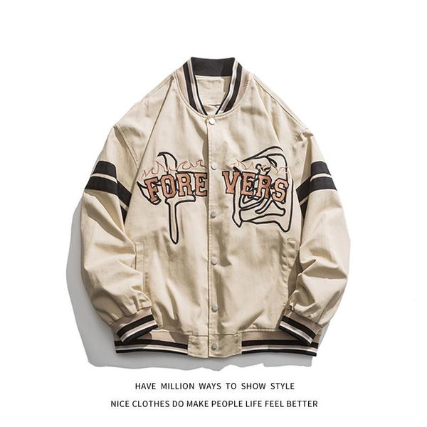 men's jackets autumn original oversize patchwork streetwear men baseball bomber jacket women letter varsity coat casual vintage, Black;brown
men's jackets autumn original oversize patchwork streetwear men baseball bomber jacket women letter varsity coat casual vintage, Black;brown