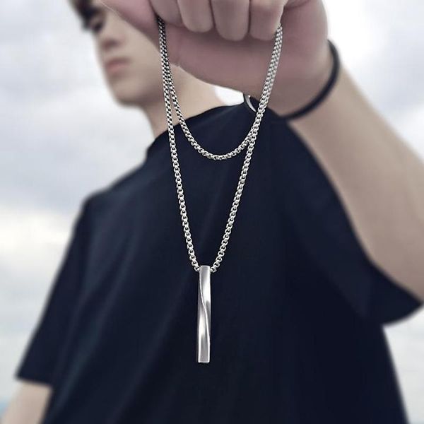 chains 2021 punk black rectangle pendant necklace for men and women trendy simple stainless steel chain jewelry gift, Silver
chains 2021 punk black rectangle pendant necklace for men and women trendy simple stainless steel chain jewelry gift, Silver