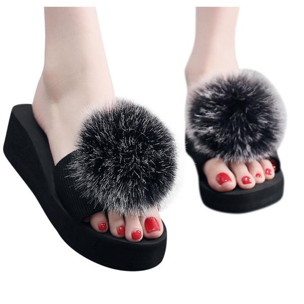 slippers womail 2021 women fashion summer high heel non-slip beach flip flops slipper wedge platform shoes, Black
slippers womail 2021 women fashion summer high heel non-slip beach flip flops slipper wedge platform shoes, Black