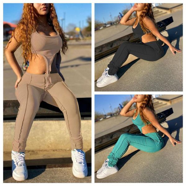 camisoles & tanks women running sets tank + trousers, skinny fit, irregular cut style high waist summer clothing 2021, Black;white
camisoles & tanks women running sets tank + trousers, skinny fit, irregular cut style high waist summer clothing 2021, Black;white