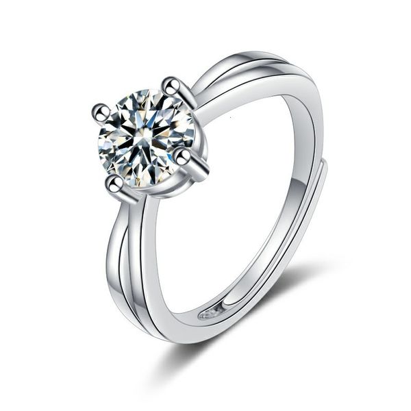ring six claw zircon open , shining low luxury, mosangshi silver plated women's korean temperament simulation diamond
ring six claw zircon open , shining low luxury, mosangshi silver plated women's korean temperament simulation diamond