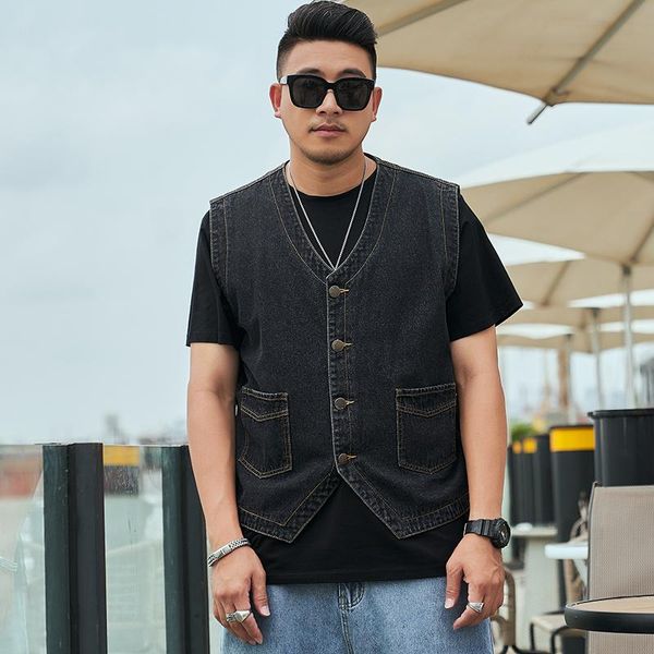 men's vests plus size loose casual denim vest simple design large asian -8xl motorcycle sleeveless jacket for 150kg fat guy, Black;white
men's vests plus size loose casual denim vest simple design large asian -8xl motorcycle sleeveless jacket for 150kg fat guy, Black;white