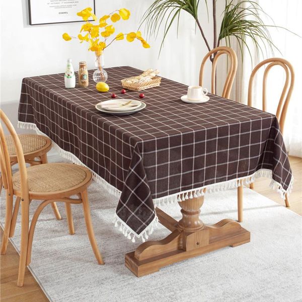 table cloth plaid tassel deskcover household dustproof tableclothes rectangle dining decor for home outdoor
table cloth plaid tassel deskcover household dustproof tableclothes rectangle dining decor for home outdoor
