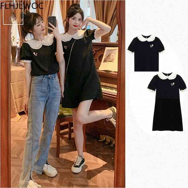 casual dresses summer cute sweet japanese girls preppy style korea design solid black little t-shirt 6c95, Black;gray
casual dresses summer cute sweet japanese girls preppy style korea design solid black little t-shirt 6c95, Black;gray