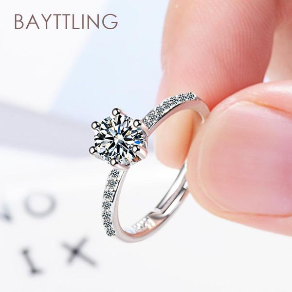 cluster rings bayttling 925 sterling silver luxury single row zircon round open ring for woman fashion wedding jewelry couple gift, Golden;silver
cluster rings bayttling 925 sterling silver luxury single row zircon round open ring for woman fashion wedding jewelry couple gift, Golden;silver