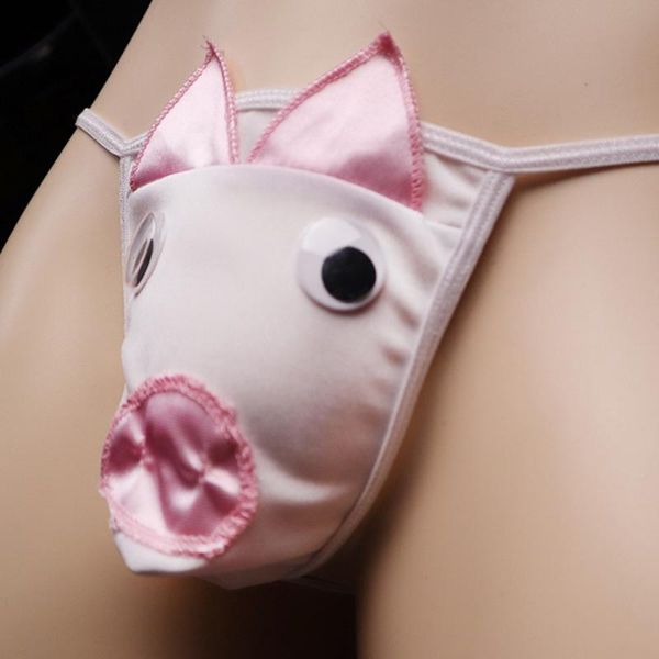 underpants cute pink piggy thong t-pants men brifs low-waist men's cartoon flying creative underwear erotic lingerie, Black;white
underpants cute pink piggy thong t-pants men brifs low-waist men's cartoon flying creative underwear erotic lingerie, Black;white