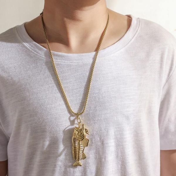 pendant necklaces fashionable fish bone necklace simple personality design sense, Silver
pendant necklaces fashionable fish bone necklace simple personality design sense, Silver