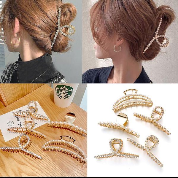 korean pearl crystal hair claw fashion cross metal carb clips for women elegant accessories hairgrips hairpins
korean pearl crystal hair claw fashion cross metal carb clips for women elegant accessories hairgrips hairpins