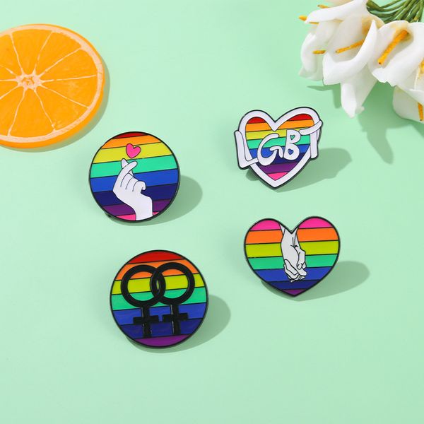 lovers rainbow heart round letters brooches pins alloy enamel love circle badges european accessories for bags hats sweater clothes brooches, Gray
lovers rainbow heart round letters brooches pins alloy enamel love circle badges european accessories for bags hats sweater clothes brooches, Gray