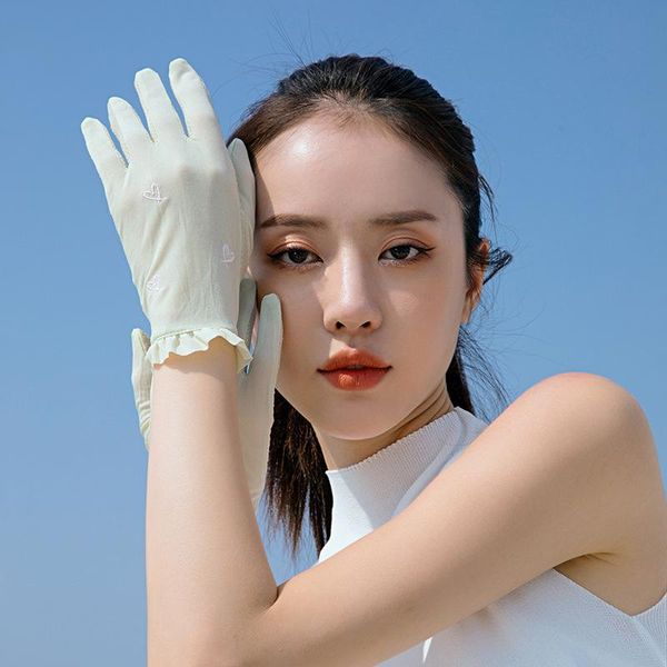 cycling gloves sunscreen ice silk women's sun full finger breathable glove outdoor run riding electric car elastic thin sunshade mitten, Black
cycling gloves sunscreen ice silk women's sun full finger breathable glove outdoor run riding electric car elastic thin sunshade mitten, Black
